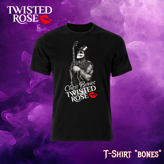 Twisted Rose T-Shirt "Bones"